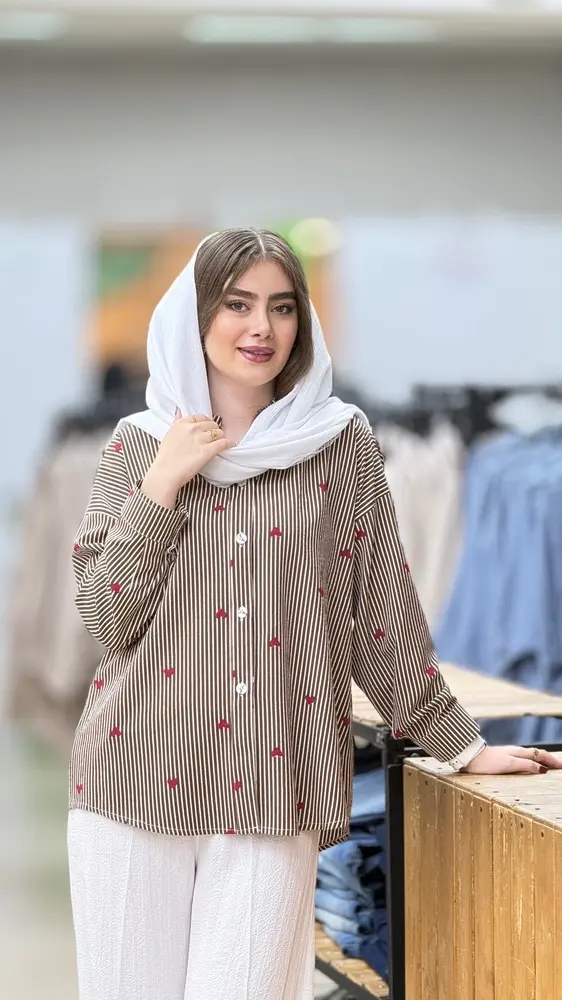 شومیز قلبی ینزی